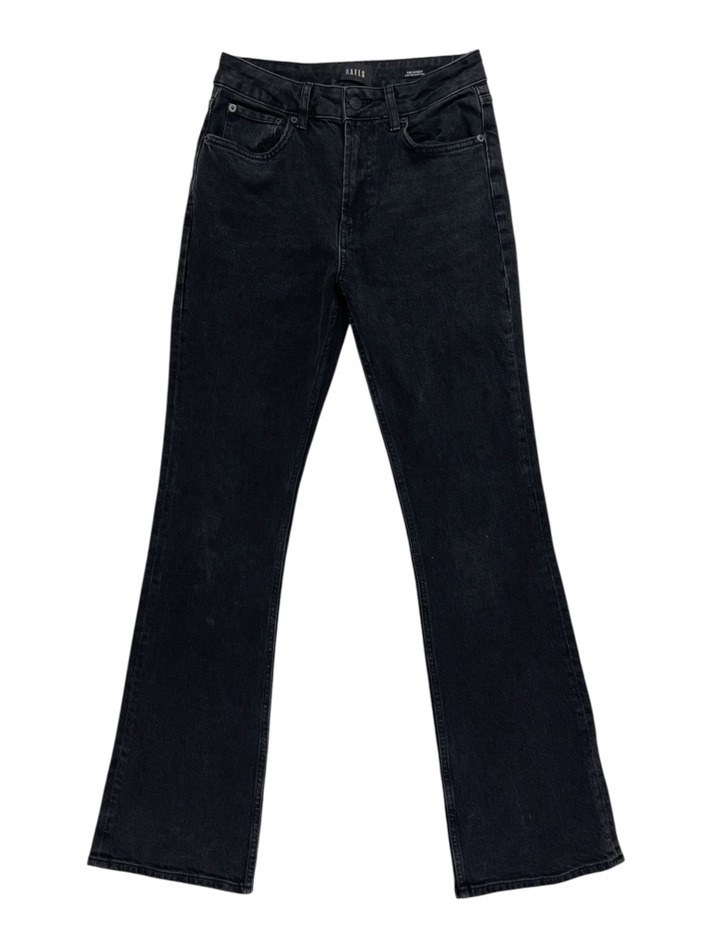 Rails The Sunset High Rise Slim Flare Jeans in Tarmac - sz 26 - Picture 2 of 6